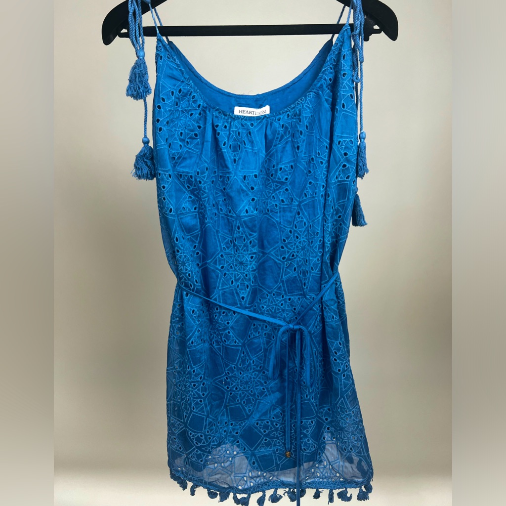 Nwt Heartloom Blue Eyelet Dress